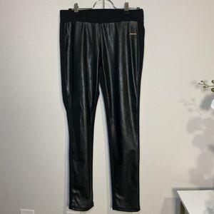 Black Faux Leather Leggings